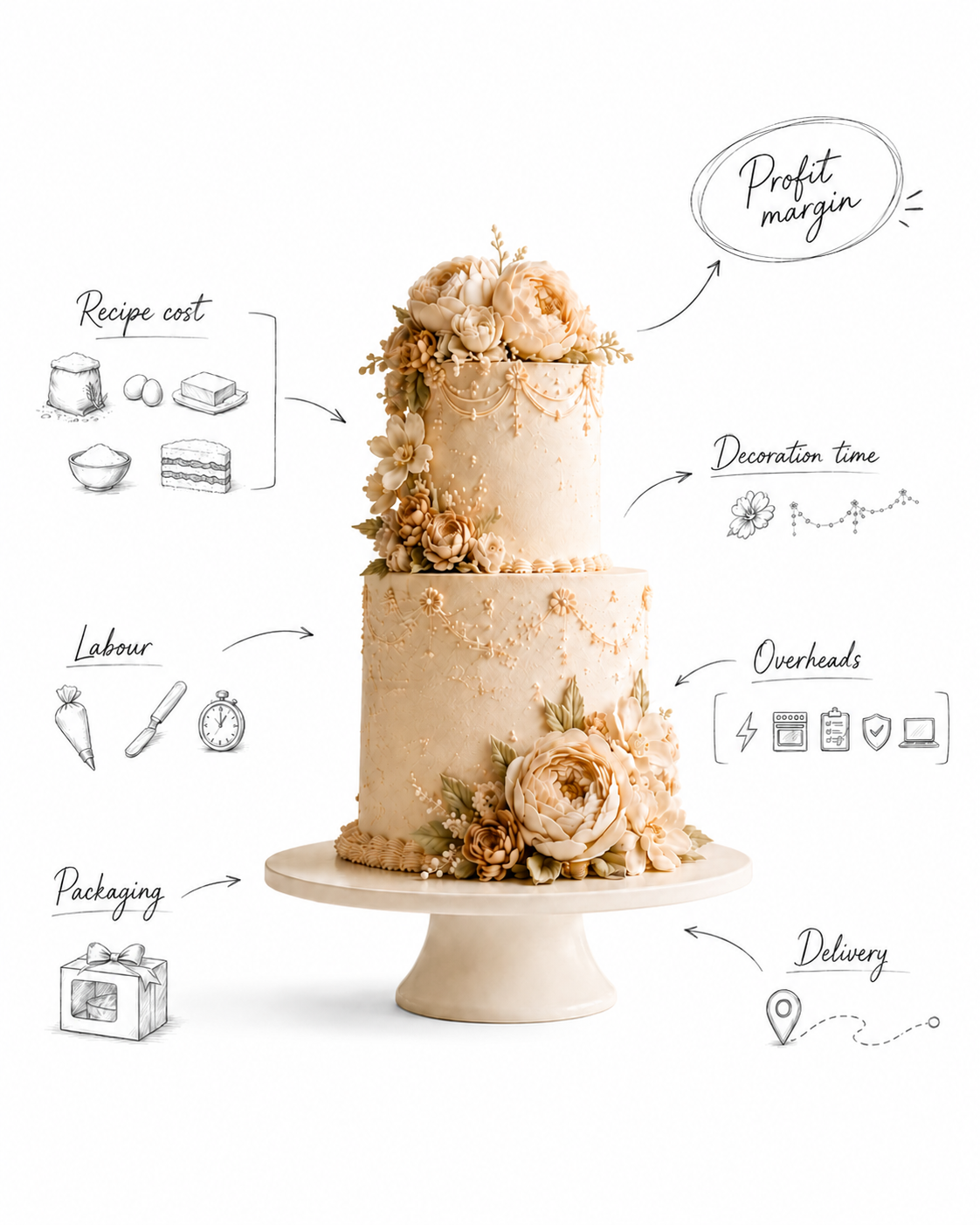 Every cake carries costs you do not always see. visual card